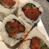 Spicy Tuna Roll · Spicy tuna and cucumber. Spicy. 
These menu items are raw or undercooked. Consuming raw or u...