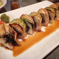 Kevin Special Roll · Avocado, tuna, macadamia nut, and eel. 
These menu items are raw or undercooked. Consuming r...