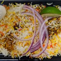 Vijayawada Chicken Biryani · Boneless chicken biryani is made in a traditional hyderabadi style, the rice, chicken and sp...