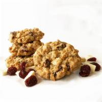 Oat Cherry White Chocolate Cookie · Creamy white chocolate and tart dried cherries in a chewy oatmeal cookie.