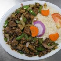 Beef Tips and Rice · 
