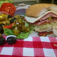 Lanasa Sandwich · Great Italian sub that even Michaelangelo would roll over for! 
Salami, mortadella, capicola...