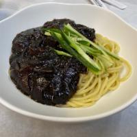 Classic Black Bean Noodle with Diced Vegetable and Pork옛날짜장면 · 