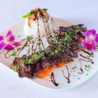 Wafu Steak · Japanese flat meat with a special chef sauce.