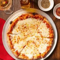 Pizza Fromagio · San Marzano tomato sauce, imported buffalo mozzarella and gorgonzola cheese