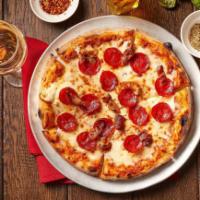 Pizza Club · San Marzano tomato sauce, imported buffalo mozzarella, bacon and pepperoni