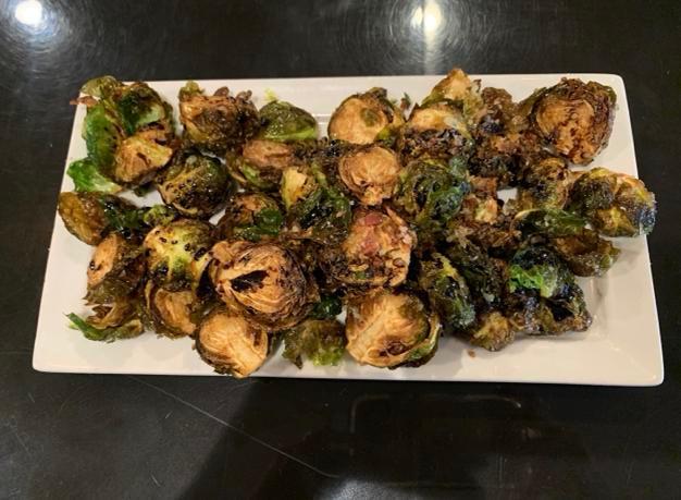 Brussel Sprouts · Bacon, Parmesan, aged balsamic.