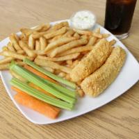 2 Piece Cod Combo · Served with fries, slaw and 16 oz. soft drink.