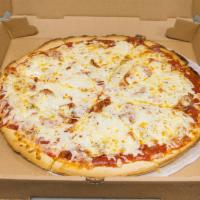 Meat Lovers Pizza · Pepperoni, sausage, ground beef and ham.