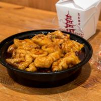 General Tso's Tofu · Fried tofu with sweet and sour spicy general tso's sauce. Hot and spicy.
