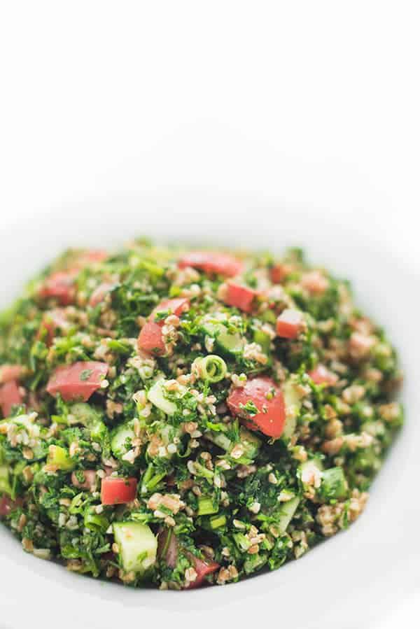 Tabouli Salad · Parsley based salad, with Tomatoes, Onions, Cracked Wheat, Lemon Juice and Olive Oil

*Price per 1/2 lb.
