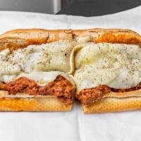 Pizza Steak Sub  · Ribeye topped with pizza sauce, provolone and grilled onions.