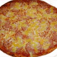 Hawaiian Style Pizza · Canadian bacon, pineapple, and extra cheese. 