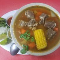 Mexican Beef Soup · Caldo de res.