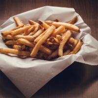 Fries Side · Crispy skin-on fries.