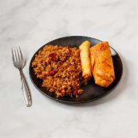 2. Pork Fried Rice Combo Plate · Served with a choice of 2 appetizers.