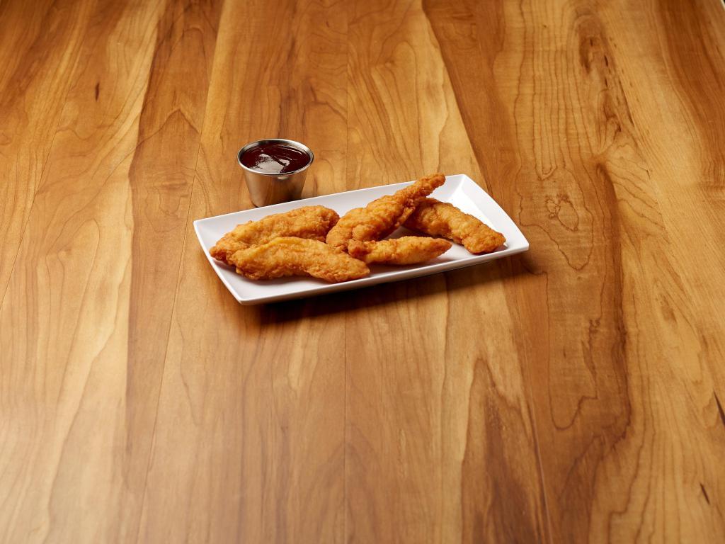 Chicken Tenders · Served with honey mustard or BBQ sauce.