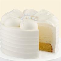 VANILLA · Vanilla ice cream cake. Vanilla sponge cake, fresh cream frosting, and sugar pearls complime...