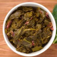 Kale and Collard Greens · Our signature blend of seasoned kale and collard greens with smoked turkey.