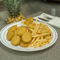 10 Piece Chicken Nuggets · Served with choice of side.