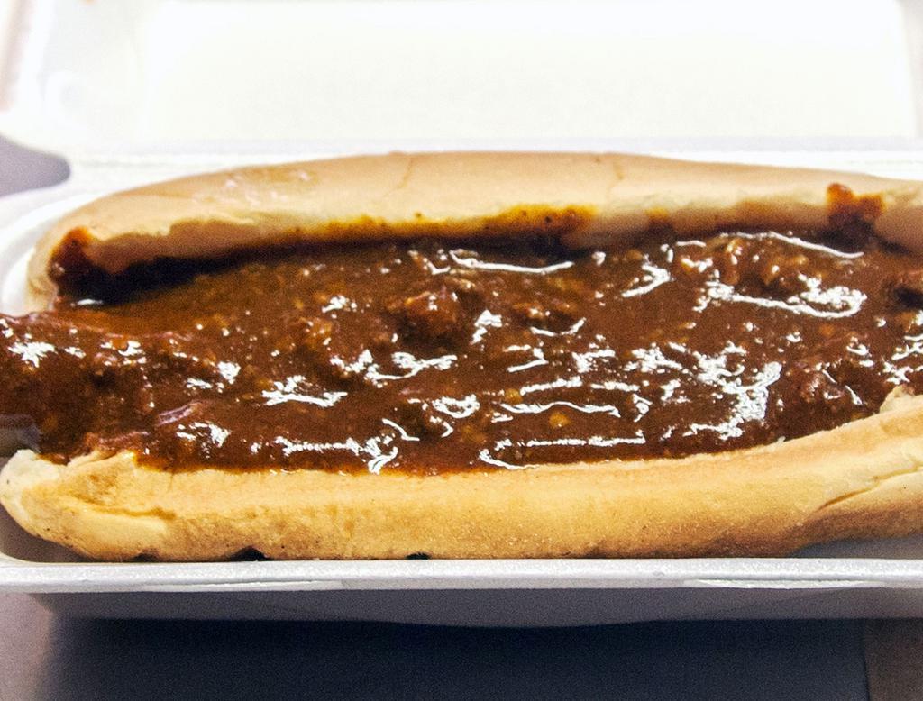 Hot Dog with Chili · 100% beef. 