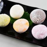 Red Beans Mochi Ice Cream · A small, round confection consisting of a soft, pounded sticky rice dumpling mochi formed ar...