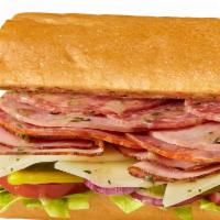 #16 The Italian Sandwich · Mortadella, capicola, salami, ham, provolone, and Italian dressing, served Togo's Style (let...