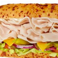 #3 Turkey & Cheddar Sandwich · 1/4 lb. of turkey and cheddar cheese with mayo. Served Togo's style (lettuce, tomatoes, onio...