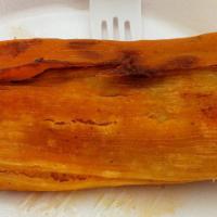 Tamales · Housemade in corn husk.