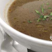 Organic Lentil Soup · Home made daily.