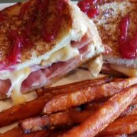 The Full Monte Cristo · We're letting it all hang out with this one! French-toasted, grilled sourdough with Honey ba...