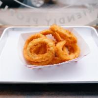 onion rings · homemade, with choice of dipping sauce