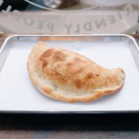 calzone · folded pizza dough filled with mozzarella, ricotta, and your choice of fillings