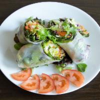Fresh Spring Roll · Tofu, mixed salad, basil, carrot, cucumber wrapped in rice paper served with hoisin sauce an...
