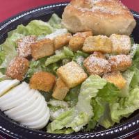 Caesar Salad · Romaine Lettuce, Caesar Dressing, Pecorino Romano Cheese, Croutons, Hard-Boiled Egg