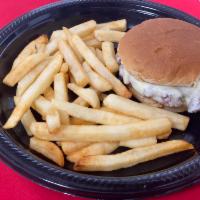 Kids Cheeseburger and French Fries · 