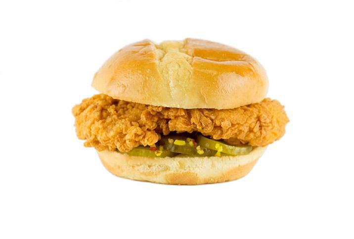 #1- Chicken Sandwich Meal · Premium hand-breaded chicken breast, on a brioche roll with homestyle pickles.