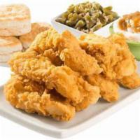 8 Piece Fish Family Meal  · 8 pieces of fish, 4 biscuits, and 2 large sides. Dipping sauces not included. 