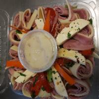 Italian Antipasto Special Salad · Topped with ham, salami, provolone, prosciutto, fresh mozzarella, roasted peppers and house.
