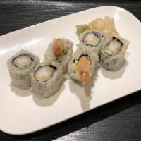 Shrimp Tempura Sushi Roll · 