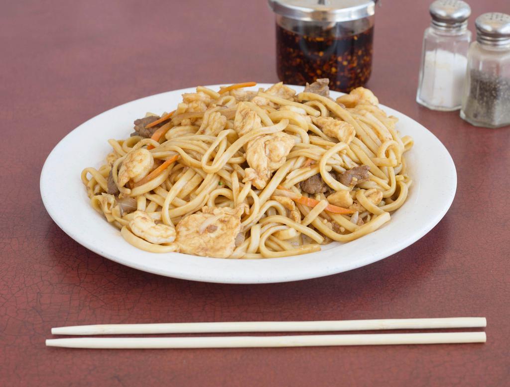 N2. Special Lo Mein · Chicken, beef and shrimp.
