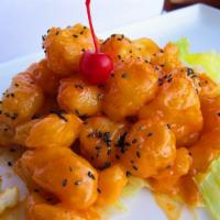 Rock Shrimp · Crispy shrimp with house spicy mayonnaise. 