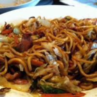 Chicken Yaki Noodle · Pan-fried noodles with vegetables and special sauce.