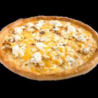 Sarpino's Cheese Bonanza Pizza · Homemade pizza sauce, sharp Parmesan, flavorful cheddar cheese, real ricotta cheese and Gree...
