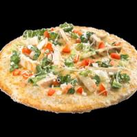 Sarpino's Thin Crust Lovers Pizza · Olive oil on thin crust, topped with fresh tomatoes, grilled chicken and Sarpino's gourmet c...