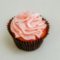Strawberry Cupcake · Strawberry cake and strawberry buttercream.
