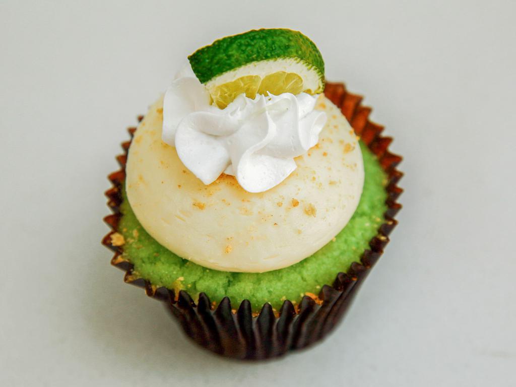 Key Lime Cupcake · Key lime cake and key lime cream cheese topped with Graham cracker crumbs.
