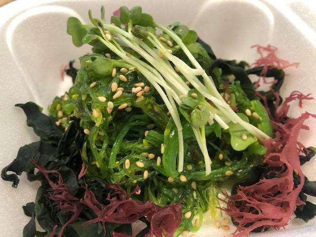 Seaweed Salad · Shredded green seaweed with sesame vinaigrette.