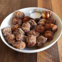 Cinnamon Sugar Pretzel Bites · A sweet alteration to our original pretzel bites. 
Brushed with butter, tossed in cinnamon s...