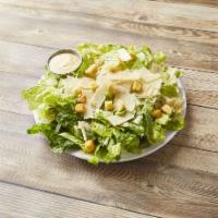 Caesar Salad · Romaine lettuce, shaved Parmesan, croutons and Caesar dressing.